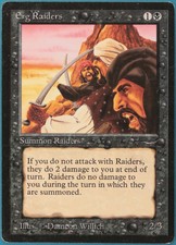 Erg Raiders (b Light) Arabian Nights NM Black Common CARD (218951) ABUGames