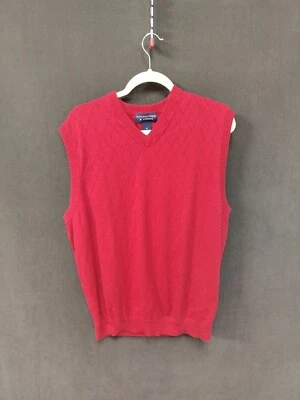 Chaleco suéter Roundtree & Yorke para hombre talla XL rojo Foto 1 de 4