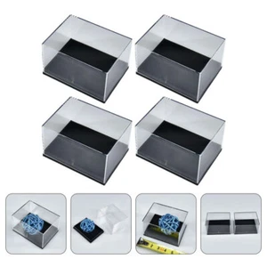 4 Pcs Specimen Boxes Transparent Miss Display Mineral Storage Cases - Picture 1 of 12
