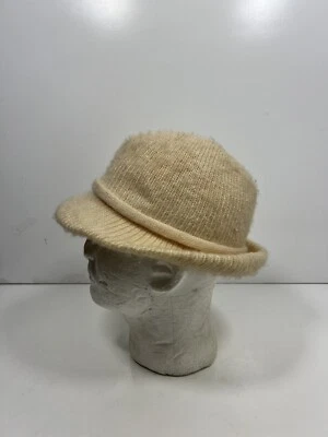 De colección Aris Crema Tejido Sombrero Cubo Hecho en EE. UU. Talla OS Foto 1 de 4