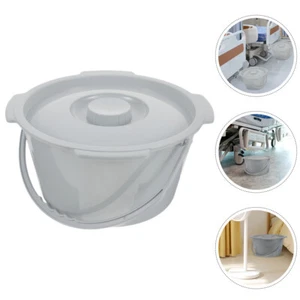 Spritzwassergeschützter Eimer-Toilettenstuhl Sitz Bad Stuhlhussen - Bild 1 von 12