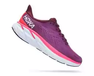 Size 5 - Hoka One One Clifton 8 Grape Wine W - Picture 1 of 5