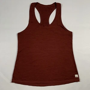Vuori Lux Performance Tank Top Racerback Womens Large Heather Red - Picture 1 of 6