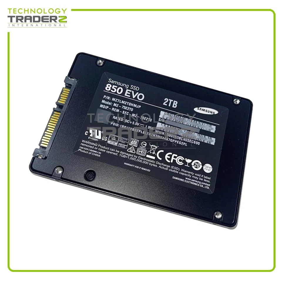 ** MZ-75E2T0B/AM Samsung 850 EVO Series 2TB SATA 6Gbps 2.5" Internal SSD** - Image 1 of 1