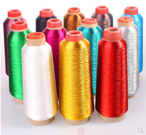 DIY manual Embroidery thread cross-stitch Metal line bright Silk thread