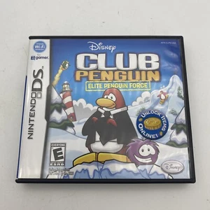 Club Penguin: Elite Penguin Force (Nintendo DS 2008) Complete Cartridge Case Man - Picture 1 of 4
