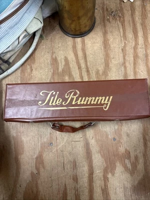 Vintage Tile Rummy Game In Vinyl Case - Image 1 of 4