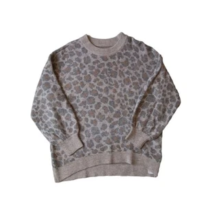 Abercrombie and Fitch Leopardenmuster enger Strickpullover Pullover Damen X-Large - Bild 1 von 12