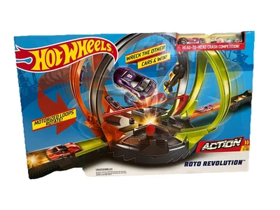 Hot Wheels Action Roto Revolution Track Set FWL01 New Sealed Motorized - Image 1 of 4