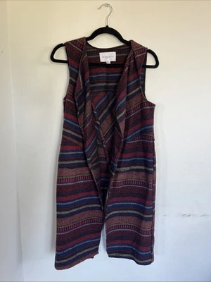 BCBG Generation BCBGeneration Women’s Long Boho Open Front Vest XS Duster - Image 1 of 4