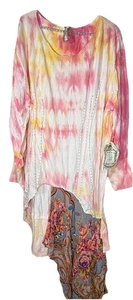 NWT Aratta Silent Journey Tie Dye Asymmetrical  Dress  Sz Xl Boho Festival Gypsy - Picture 1 of 15