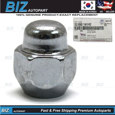 Genuine Wheel Nut for 1990-2025 Genesis Hyundai 2004-2025 Kia Models 52950-14140 Foto 1 de 4