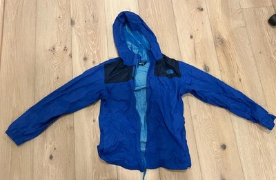 The North Face Jacket Boys L 14/16 Hooded Waterproof Rain Blue - Image 1 of 2