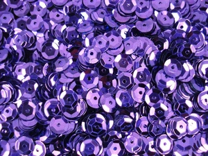 Sequins Metallic 6mm Purple 25g DIY Crafts Sewing Dressmaking Embellishments - Picture 1 of 1
