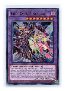 The Dark Magicians (UR) #RA04-EN054 Quarter Century Stampede Yugioh Ultra Rare - Picture 1 of 2
