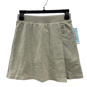 New Cat & Jack Girls Large (10/12) Beige School Uniform Stretchy Pull On Skort - Picture 1 of 4