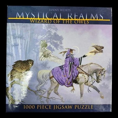 CIB Janny Wurts Wizard Of The Owls Jigsaw Puzzle VTG 2003 1000 Pc by Ceaco EC  - Image 1 of 4