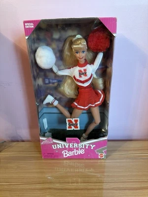 Special Edition BARBIE Nebraska University Huskers Cheerleader New Unopened Box - Image 1 of 3