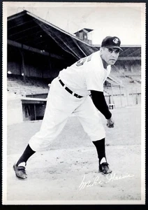 Cleveland Indians 1957 Sohio Mike Garcia panel 5x7 - Imagen 1 de 2