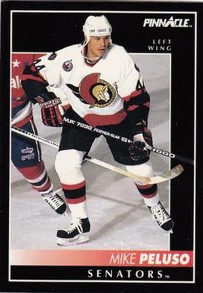 #379 Mike Peluso - Ottawa Senators - 1992-93 Pinnacle Canadian Hockey - Image 1 of 1