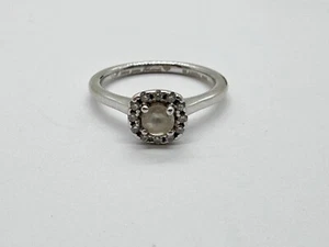 MASSIVER 14 KT 14 K GOLD GLAMIRA I LOVE YOU FOR EVER DIAMANT HALO DAMENRING GRÖSSE M - Bild 1 von 6