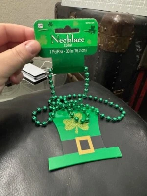 Шляпа лепрекона Amscan St. Patrick's Day 30 дюймов пластиковое ожерелье вечеринка подарок новая!!! - Изображение 1 из 2