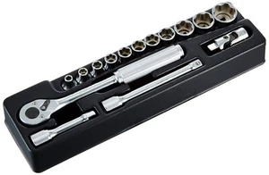 KoKen 3/8sq. Tool Set (Single Open Metal Case Type) 3252M 15-pc Set Japan - Picture 1 of 5