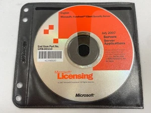 Microsoft Forefront Client Security Server DVD Windows Software Disc PC - Picture 1 of 8