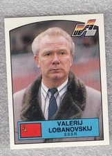 Sticker football VALERIY LOBANOVSKYI USSR UEFA EURO Germany 1988Panini #240