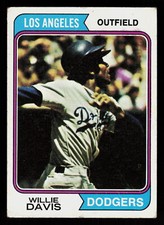 1974 Topps Willie Davis #165  Baseball  Los Angeles Dodgers