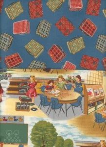 Mrs Nelson's 2nd Grade Moda 3 Sisters School OOP Two Fat Quarters Reproduction - Picture 1 of 5
