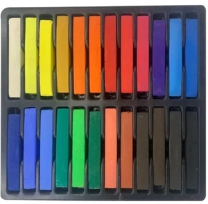Artist's Soft Dry Pastels Box Set of 24 Colours Drawing Square Chalk Art & Craft - Picture 1 of 5