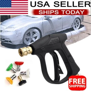 3000PSI High Pressure Washer Gun Foam Water Spray Power Wand Nozzle For Car Yard - Picture 1 of 15