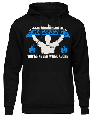 Magdeburg Support Kapuzenpullover | Fussball Herren Skyline City Hoodie Sport - Bild 1 von 4