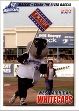 2004 West Michigan Whitecaps Choice #30 Crash The River Rascal MASCOT - NM Card