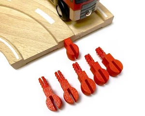 Trainlab Pegbone Holzeisenbahn Hering Ersatz Brio Thomas Gleise (6 Stück) - Bild 1 von 7