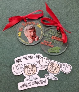 Novelty Christmas Vacation Tree Decoration And Sticker Set - Picture 1 of 4