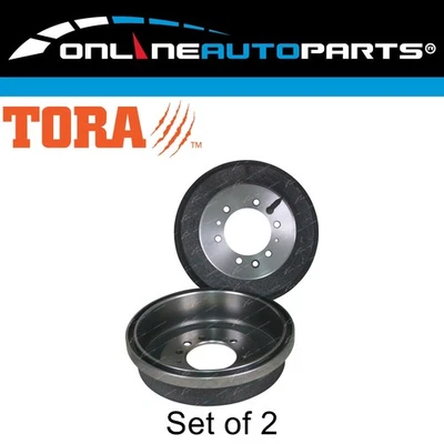 2 Front Brake Drums for Toyota Landcruiser 40 45 Series BJ40 FJ45 HJ45 76-80 - Image 1 of 2