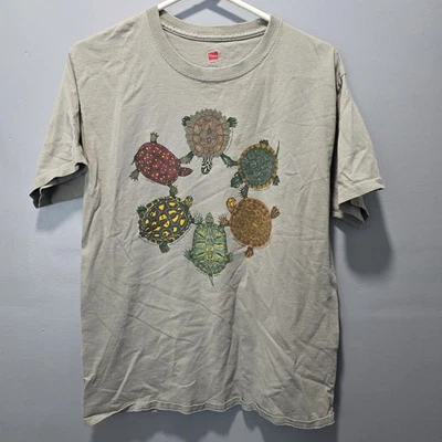 Camiseta De Colección 2000 Tortuga Estampado Verde Naturaleza Talla M Manga Corta Animales Foto 1 de 4