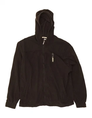 PUMA Mens Hooded Fleece Jacket UK 40 Large Black Polyester BX07 - Image 1 of 3