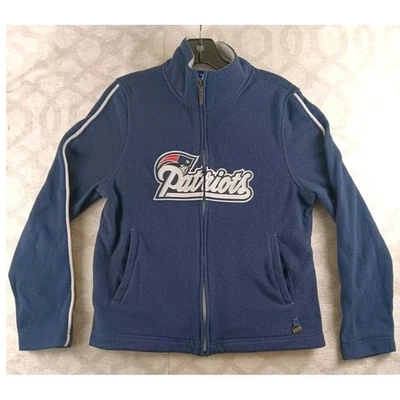 Chaqueta polar Reebok NFL New England Patriots cremallera completa azul marino para mujer S Foto 1 de 4