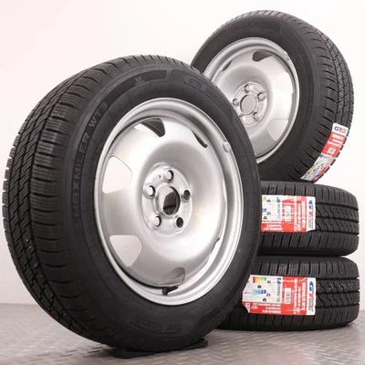 Winterräder 17 Zoll VW T5 T6 T6.1 Original Stahl-Felgen Winterreifen 215/60R17C - Bild 1 von 4