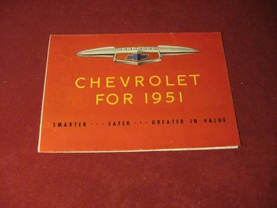 Folleto de ventas Chevy 1951 folleto catálogo original antiguo Foto 1 de 4