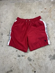 U.s. Polo Adan costume da bagno uomo taglia media rosso ricamato - Foto 1 di 7