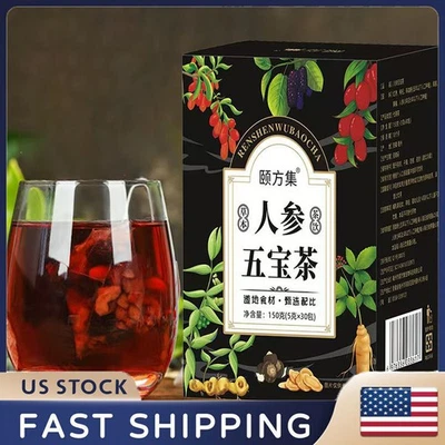 30pcs Ginseng six treasure tea , Kidney tea ,liver tea , red date kidney health - Image 1 of 4
