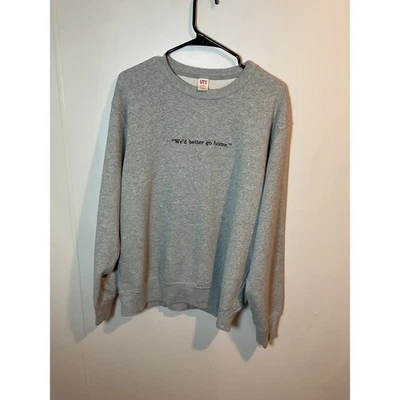 Disney Mickey Goofy Donald Uniqlo Gris Gráfico Sudadera Grande Foto 1 de 4