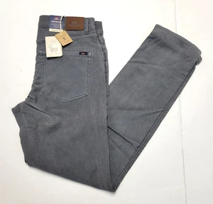 168 $ neu Faherty lässig 5-Pocket STRETCH FROTTEE Herrenhose 32 x 32 schiefergrau Baumwolle - Bild 1 von 8