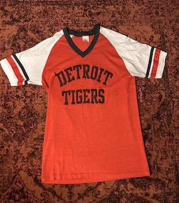 Detroit Tigers Shirt Mens Medium MLB Baseball Short Sleeve Jersey Style True Fan - Image 1 of 4