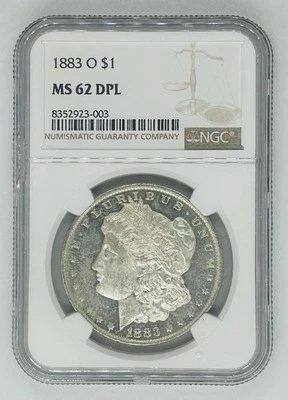 1883-O Morgan Silver $1 Dollar Coin NGC MS 62 DMPL - Image 1 of 2