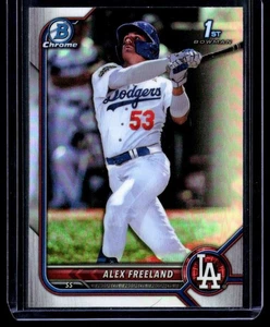 2022 Bowman Draft Chrome Refractor Alex Freeland Los Angeles Dodgers #BDC-194 - Picture 1 of 2